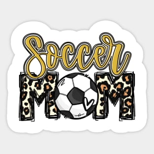 Soccer Mom Leopard Sticker